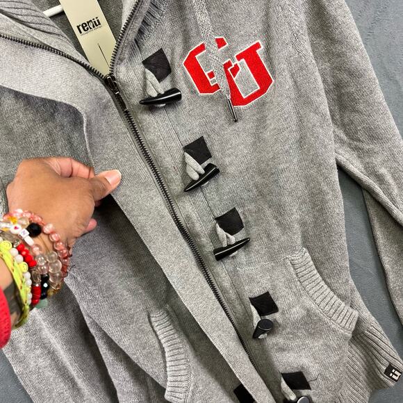 NWT! XS University of Colorado CU Toggle Zip Sweater Renu Bruzen Interlocking - Picture 12 of 16